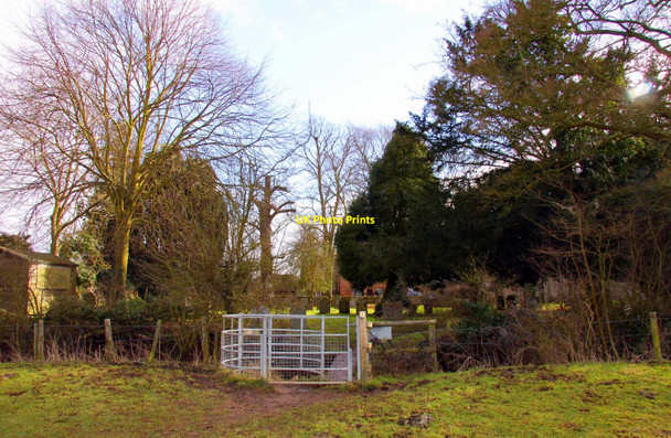 Photo 6"x4" Kissing gate on the footpath into the churchyard Ickford c2010