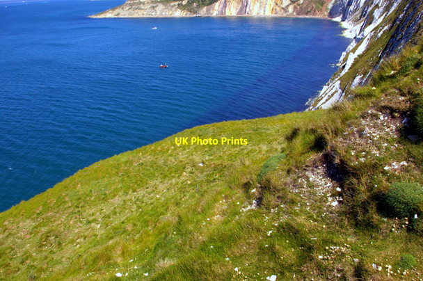 Photo 6"x4" Cliff top at the Old Battery, Isle of Wight Totland c2009