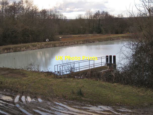 Photo 6"x4" Settlement lagoon, Ringslade Newton Abbot c2010