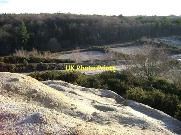Photo 6"x4" Settlement lagoons, Stover Quarry Newton Abbot c2010