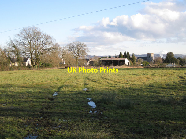 Photo 6"x4" Templer Way crosses a wet field Preston\/SX8574 c2010