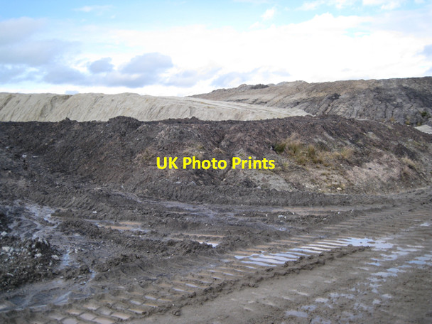 Photo 6"x4" Clay waste from Southacre Quarry Heathfield\/SX8376 c2010