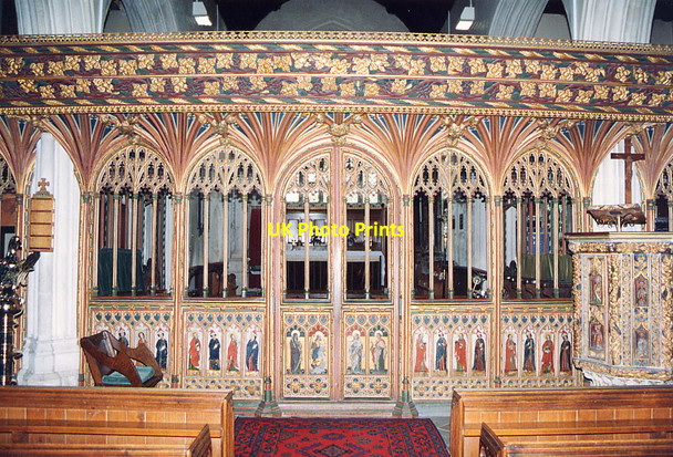 Photo 6"x4" St Peter, St Paul and St Thomas of Canterbury, Bovey Tracey, Devon - Screen Bovey Tracey c1993