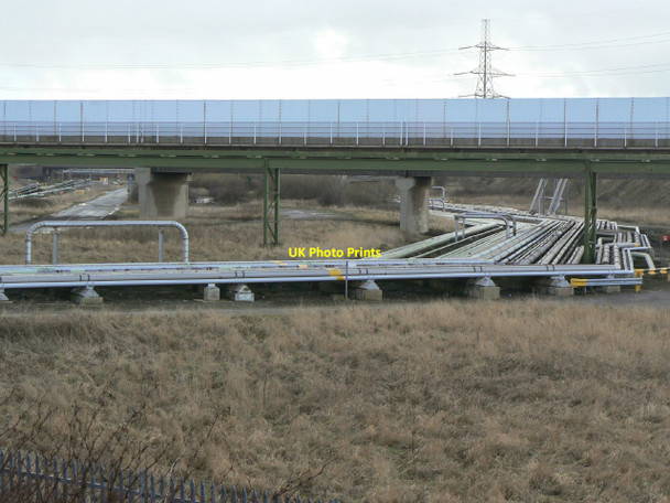 Photo 6"x4" Pipelines and bridge Dormanstown c2010