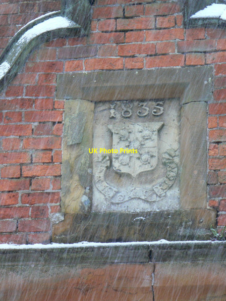 Photo 6"x4" Date stone in the village hall Felixkirk c2010