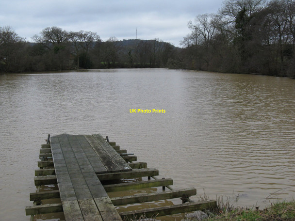 Photo 6"x4" Landing stage at lake by River Park Farm White's Green c2010