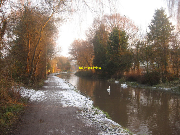 Photo 6"x4" Canal in Winter Newport\/Casnewydd c2010