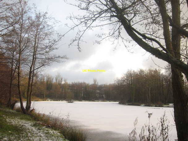 Photo 6"x4" Frozen Morgan's Pool Newport\/Casnewydd c2010