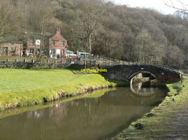 Photo 6"x4" Caldon Canal and the Black Lion Consall c2010