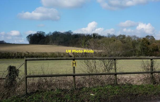 Photo 6"x4" Fields by the B1078 Barking\/TM0753 c2010