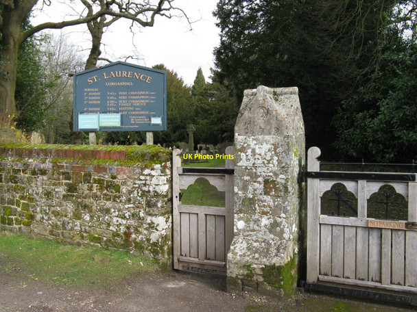 Photo 6"x4" Gate entrance to St Laurence church Lurgashall c2010