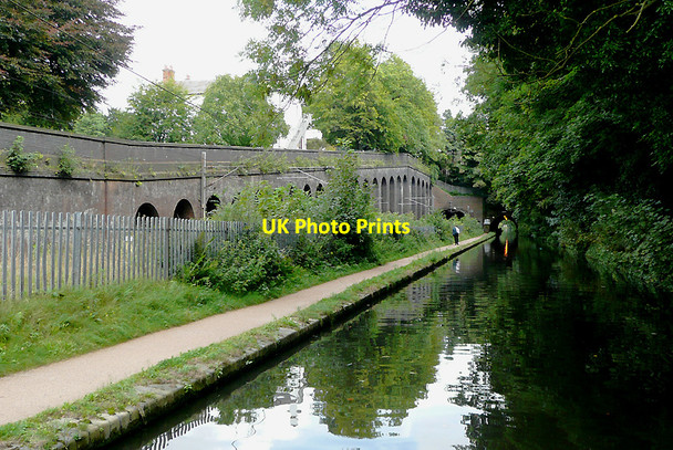 Photo 6"x4" Worcester and Birmingham Canal approaching Edgbaston Tunnels Chad Valley c2008