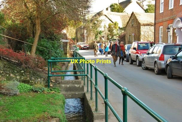 Photo 6"x4" Cerne Abbas: View of Long Street Cerne Abbas c2007