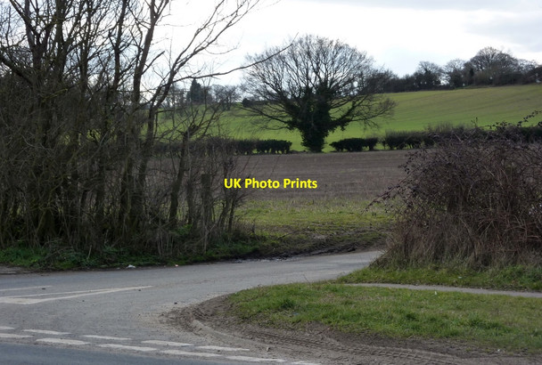 Photo 6"x4" Lane junction, Baylham Baylham c2010