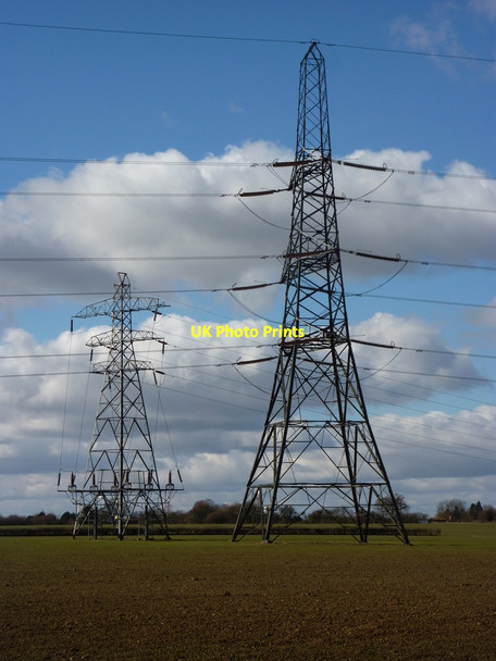Photo 6"x4" Main line and branch line Flowton c2010