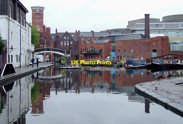 Photo 6"x4" Gas Street Basin in Birmingham Lee Bank c2008