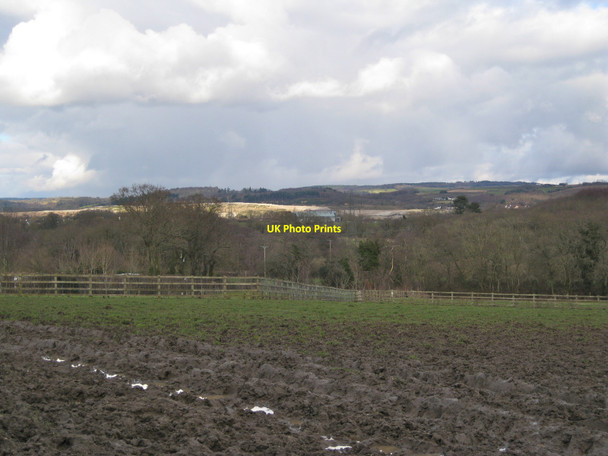 Photo 6"x4" Churned-up field below Mount Pleasant Newton Abbot c2010