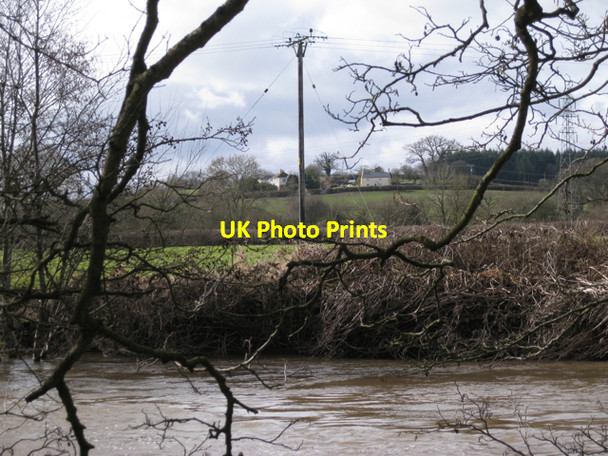 Photo 6"x4" Mount Pleasant from the east bank of the Teign Newton Abbot c2010