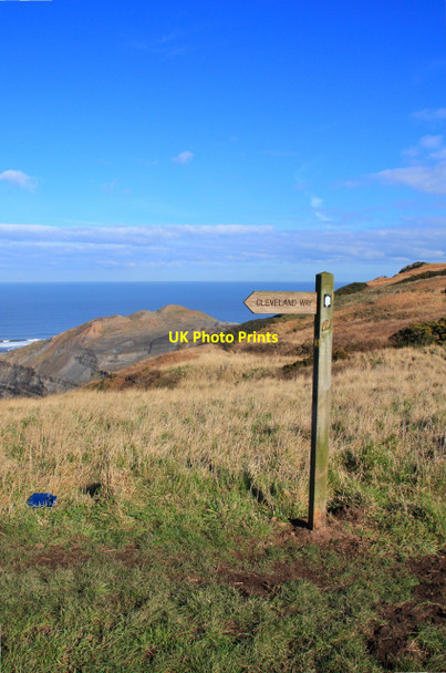 Photo 6"x4" Cleveland Way Finger Post, Kettleness Goldsborough\/NZ8314 c2010