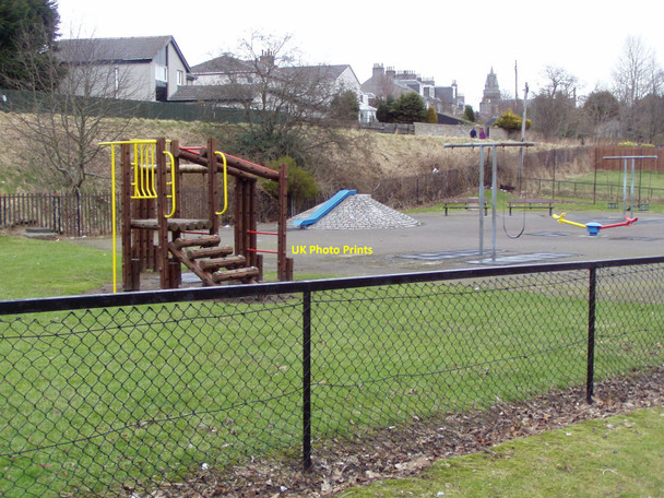 Photo 6"x4" Garthdee children's play park from West Kaimhill c2010