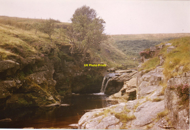 Photo 6"x4" Waterfall on the River Irthing Gavelock Hill c1983