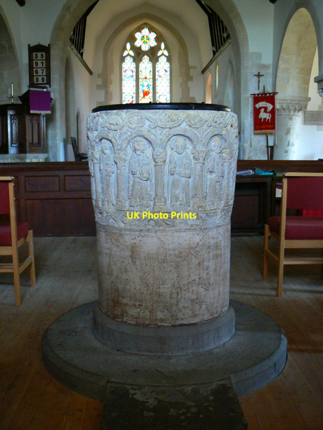 Photo 6"x4" Font, St John the Baptist, Chirton Chirton\/SU0757 c2010