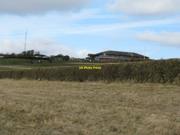 Photo 6"x4" Players on the practice range at the Dyke Golf Club Saddlescombe c2010
