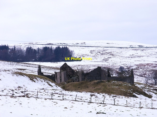 Photo 6"x4" Old Berryhill ruins Cambusbarron c2010