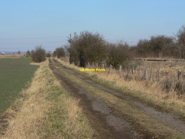 Photo 6"x4" Track alongside the railway Gotham\/SK5330 c2010