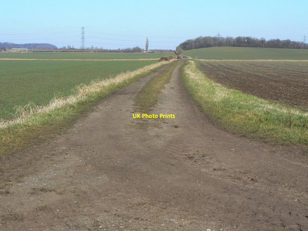 Photo 6"x4" Track towards Moor Farm Bradmore\/SK5831 c2010