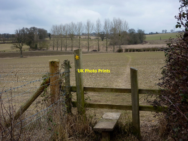 Photo 6"x4" Footpath parallel to All Saints Road Creeting St Mary c2010