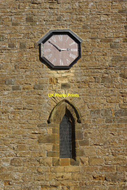 Photo 6"x4" Welton Church - tower and clock Welton\/SP5866 c2010