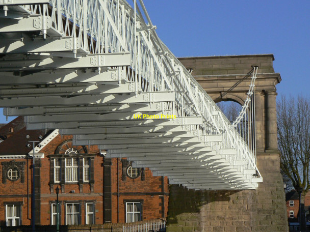 Photo 6"x4" Wilford Suspension Bridge West Bridgford c2010