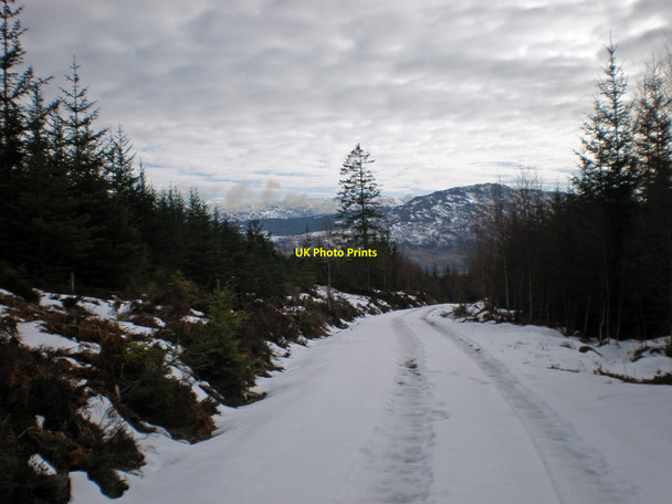 Photo 6"x4" Track coming down from Creag nan Eun coll Invermoriston c2010
