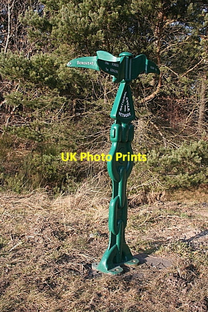 Photo 6"x4" National Cycle Network Sign Newton\/NJ1663 c2010