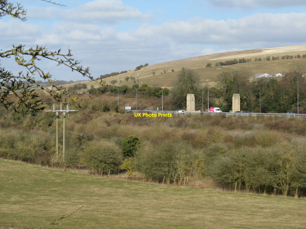 Photo 6"x4" The Pylons on the A23 Pyecombe c2010