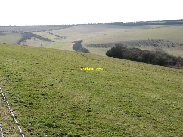 Photo 6"x4" View from western slope of Varncombe Hill Saddlescombe c2010
