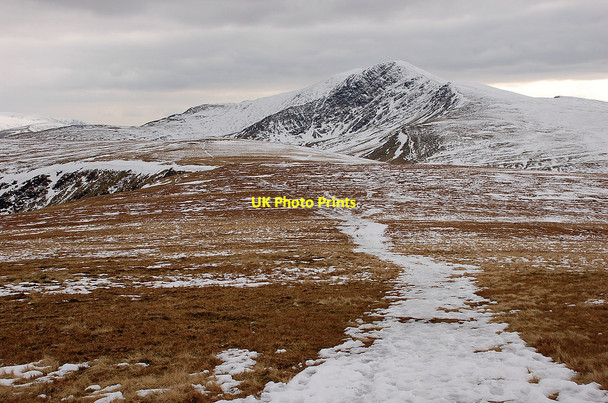 Photo 6"x4" Snowy path to Bowscale Fell Mosedale\/NY3532 c2010