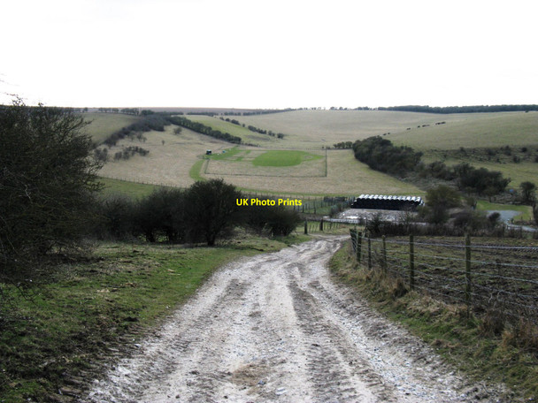 Photo 6"x4" Bridleway approaching Saddlescombe Road Saddlescombe c2010