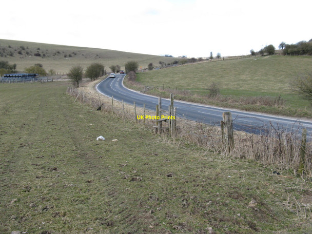 Photo 6"x4" Footpath off the Saddlescombe Road Saddlescombe c2010