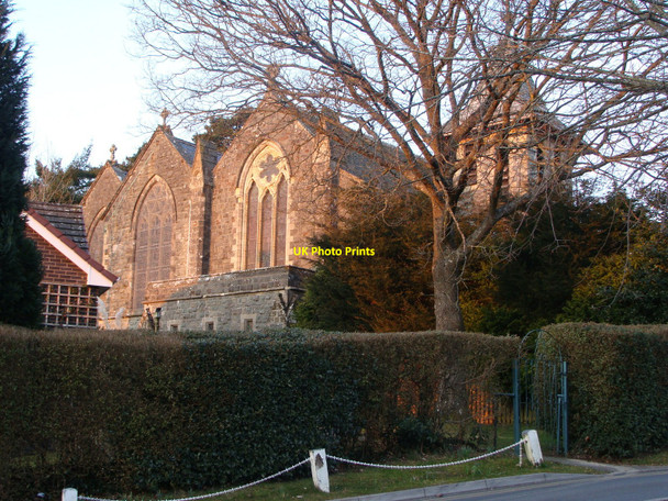 Photo 6"x4" Holy Trinity church, Llandrindod Wells in spring evening sunlight Llandrindod Wells\/Llandrindod c2010