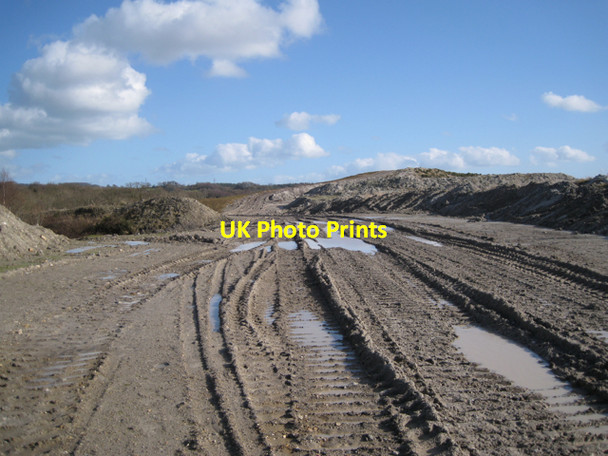 Photo 6"x4" Clay waste haul road off John Acres Lane Sandygate\/SX8674 c2010