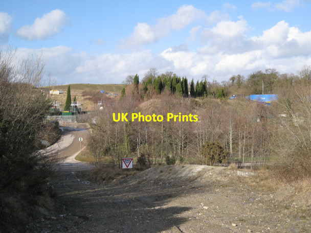 Photo 6"x4" Track down from the clay waste ridge Sandygate\/SX8674 c2010