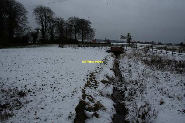 Photo 6"x4" Stream from Tarvin Bridge Tarvin Sands c2010