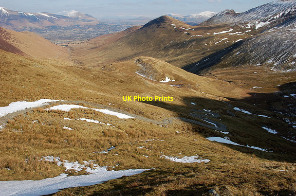 Photo 6"x4" Zig-zag path towards Force Crag Stair\/NY2321 c2010