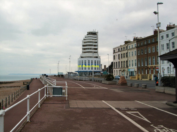 Photo 6"x4" Side view Marine Court Hastings\/TQ8110 c2010