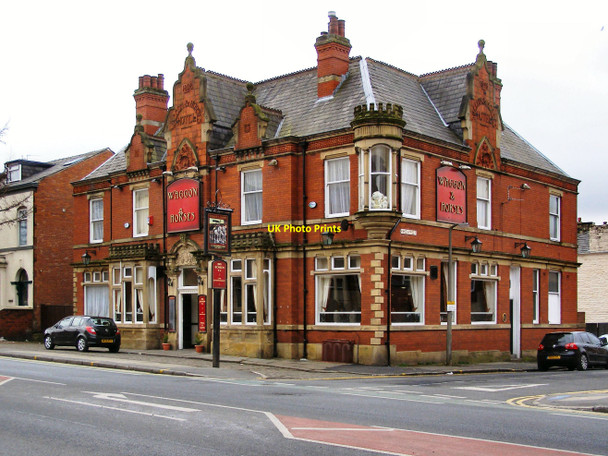 Photo 6"x4" Waggon and Horses Bury\/SD8010 c2010
