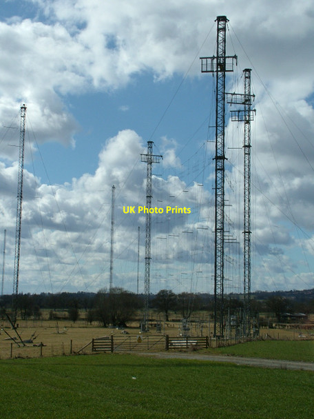 Photo 6"x4" Woofferton Transmitting Station pylon. Ashford Bowdler c2010