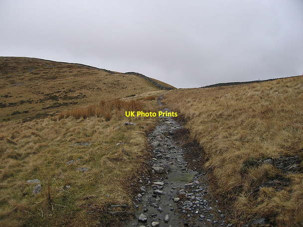 Photo 6"x4" Approaching Bwlch y Rhiwgyr Cutiau c2010