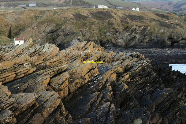Photo 6"x4" Rock formations on Niarbyl Ballelby c2010